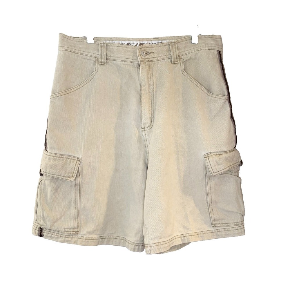 Rip Curl Vintage Y2K Cargo‎ Shorts Men's Size 36 Denim Jean Khaki Tan Surf